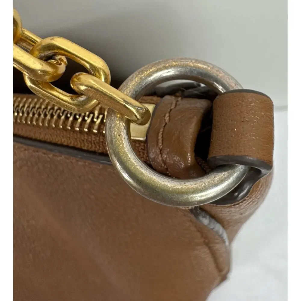 Tory Burch Carson Top Handle Hobo Bag, Brown, Ships Fast